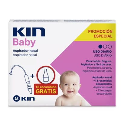 Kin baby aspirador nasal + 13 recambios - Farmacia en Casa Online