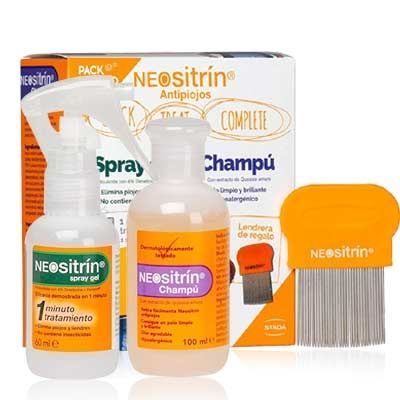 Neositrin 100 % spray + champu - antipiojos (kit)