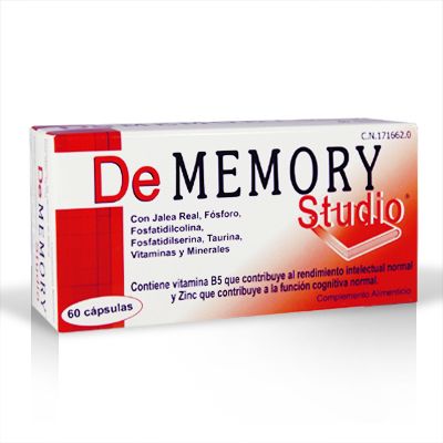 De Memory Studio Complemento alimenticio para mejorar la memoria 30  Cápsulas - De Memory