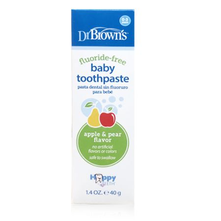 Set de cepillos de dientes para bebés y niños pequeños, 0-3 años, Pera y  manzana