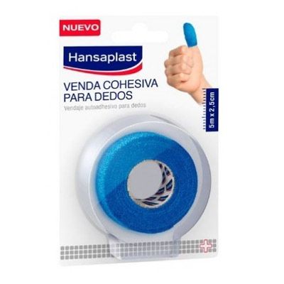 Hansaplast venda cohesiva para dedos azul 5mx2,5cm - Farmacia en Casa Online