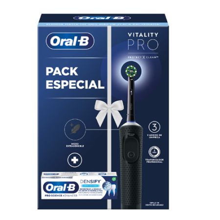 Oral-B Vitality Pro Pack Especial Cepillo negro + Pasta Dental