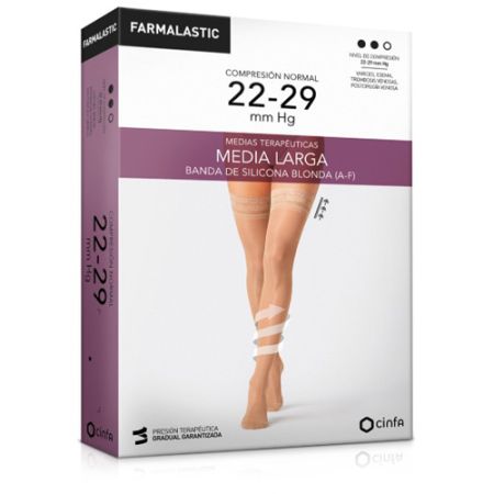 Farmalastic Media Larga (A-F) Comp Normal Blonda Negra T-EG