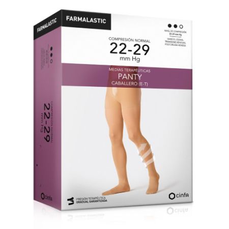 Farmalastic Panty Caballero Compresion Normal Beige T-Gde