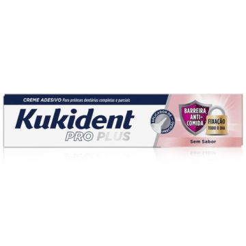 Kukident Pro Plus Crema Adhesiva Barrera Anti-Comida 40gr
