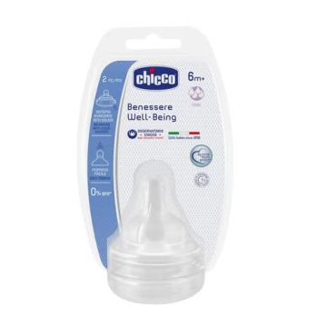 Chicco Benessere Tetina Silicona Well-Being 6m+ 2Uds