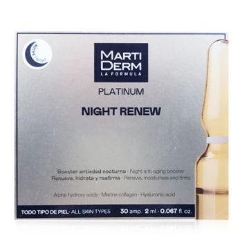 Martiderm Platinum Night Renew Antiedad Nocturno 30 Ampollas