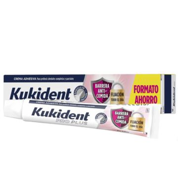 Kukident Pro Plus Crema Adhesiva Barrera Anti-Comida 57gr