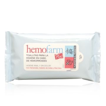 Hemofarm Plus Toallitas Higiene Anal Sobre 20 unidades