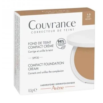 Avene Couvrance Base Maquillaje Crema Compacta 1.3 Miel 8,5gr