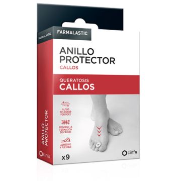 Farmalastic Anillo Protector Callos T-U 9 Uds