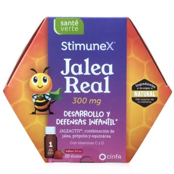 Sante Verte Stimunex Jalea Real 300mg Infantil Defensas 20 Viales