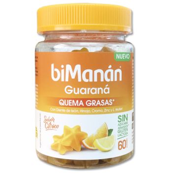 Bimanan Guarana Quemagrasas Sabor Citrico 60Gummies
