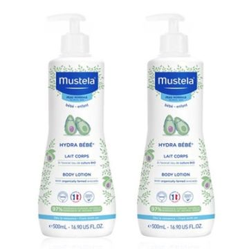 Mustela hydra bebe leche corporal hidratante duplo 2x500ml - Farmacia en  Casa Online
