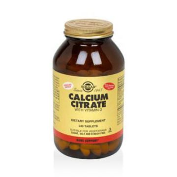 Solgar Citrato de calcio con vitamina d. 240 comprimidos