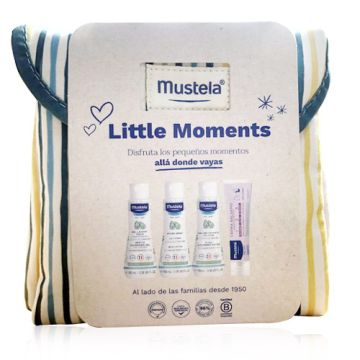 Mustela Bolsa de Paseo Little Moments Lunares 5 Productos de Higiene