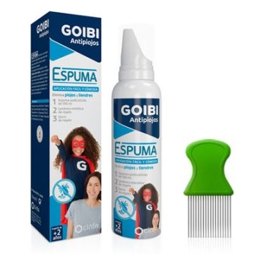 Goibi Elimina Antipiojos Espuma 150ml + Lendrera y Gorro