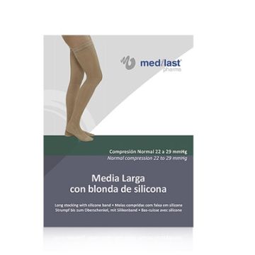 Medilast Media Larga (a-f) Comp Normal B Silicona Beige T-Me