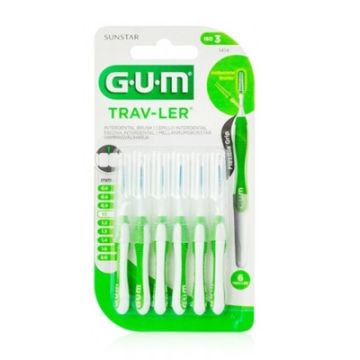 Gum Proxabrush Viaje 1414 Cep Interdental Ultrafino Conico 6Uds