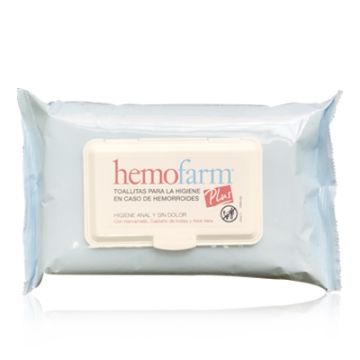 Hemofarm Plus Toallitas con Tapa 60 Uds