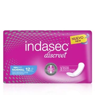 Indasec Discreet Normal Perdidas Leves 12Uds