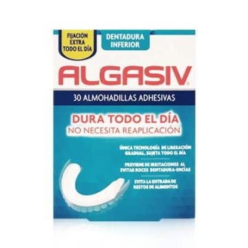 Algasiv Almohadillas adhesivas prótesis inferior 30 uds