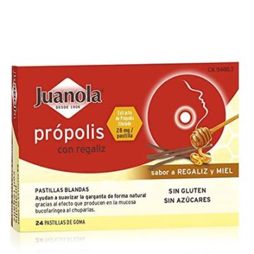 Juanola Pastillas Blandas Propolis + Regaliz 48Gr 24Uds