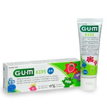 Gum Kids Gel Dentifrico Anticaries Sabor Fresa 50ml