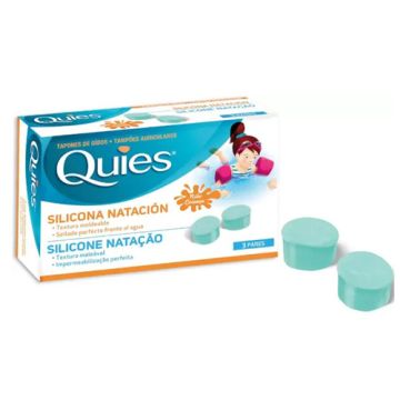 Quies Tapones de Oido Silicona Natacion Niño 6 Uds