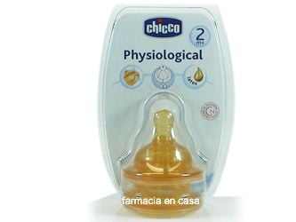 Chicco Tetina fisiologica caucho flujo rapido 2 u