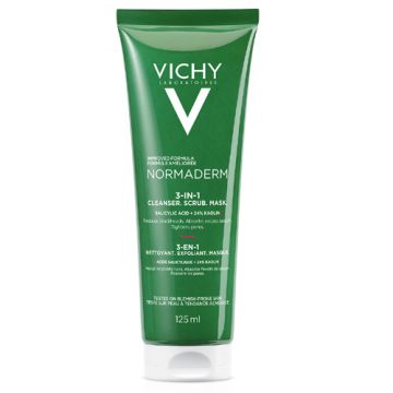 Vichy Normaderm 3 en 1 Exfoliante + Limpiador + Mascarilla 125ml