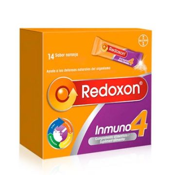 Redoxon Inmuno 4 sabor naranja 14 sobres