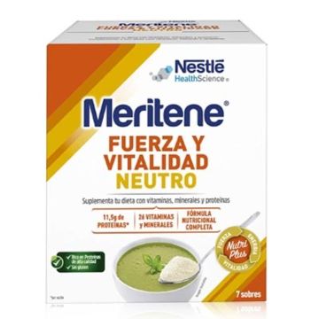 Meritene Fuerza y Vitalidad Sabor Neutro al Plato 7 Sobres