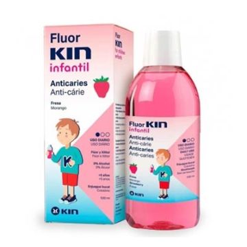 Fluorkin Infantil Enjuague Bucal Anticaries Fresa 500ml