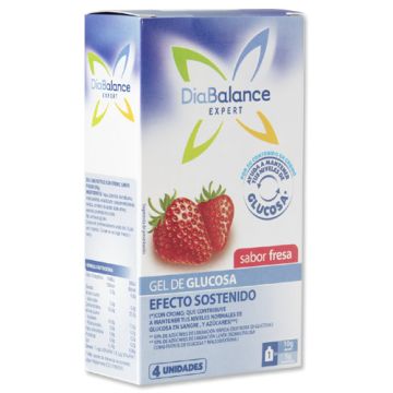 DiaBalance Expert Gel de Glucosa Efecto Sostenido Fresa 4Uds