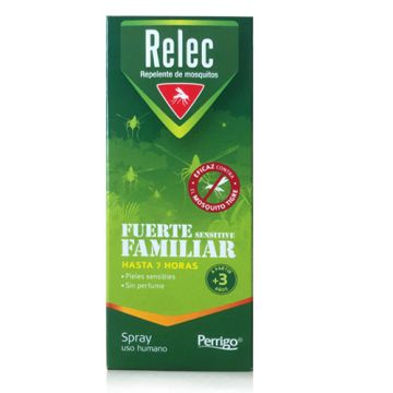 Relec Fuerte Sensitive Familiar Repelente Mosquitos Spray 75ml