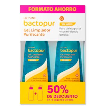 Lutsine Bactopur Gel Limpiador Purificante Duplo 2x200ml