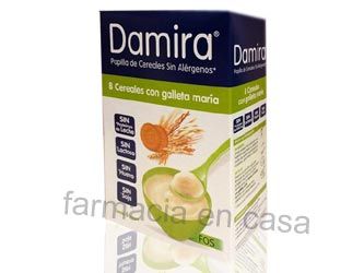 Damira papilla 8 cereales con galleta maria 600gr