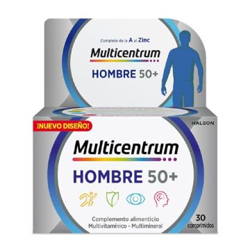 Multicentrum Hombre 50+ 30 Comprimidos