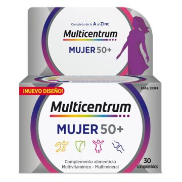 Multicentrum Mujer 50+ 30 Comprimidos