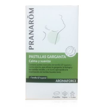 Pranarom Aromaforce Pastillas Calmantes Garganta 21 Comprimidos