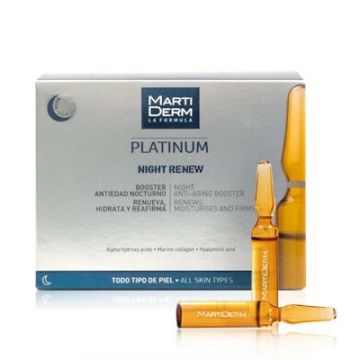 Martiderm Platinum night renew antiedad nocturno 10 ampollas