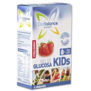 DiaBalance Expert Gel de Glucosa Kids Fresa 8Uds 