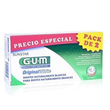 Gum Original White Pasta Dental Duplo 2x75ml