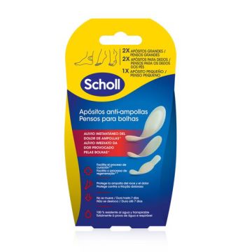 Scholl Apositos Anti-Ampollas Mixtos 5 Uds