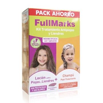 Fullmarks loción piojos liendres 100ml + lendrera + champú 150ml