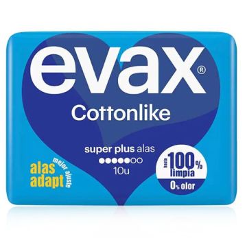 Evax Cottonlike Superplus Alas Compresa 10Uds