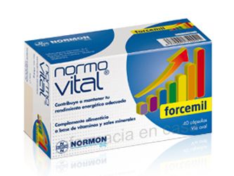 Normovital forcemil multivitaminico 40 cápsulas