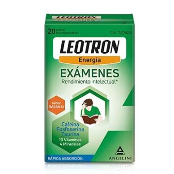 Angelini Leotron Examenes Sabor Naranja 20 Sobres