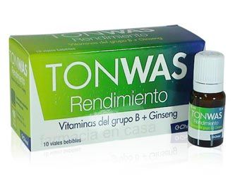 Tonwas rendimiento 10 viales bebibles